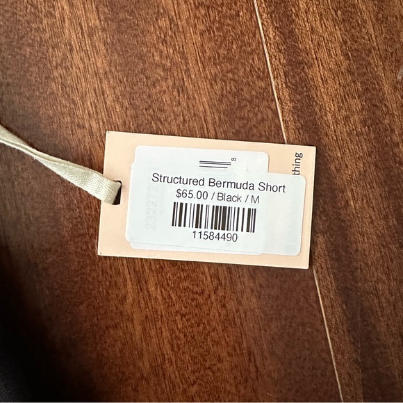 Black Tape Structured Bermuda Shorts - Picture 7 of 8